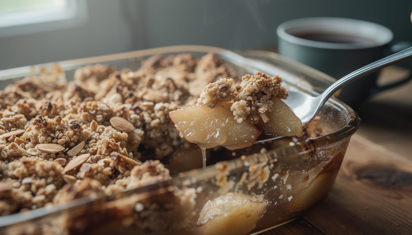 découvrez une recette facile de crumble aux pommes sans gluten avec seulement 5 ingrédients. un dessert gourmand et rapide à préparer pour toutes les occasions.