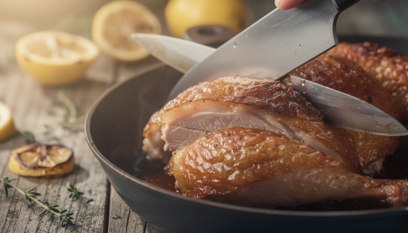 découvrez notre recette simple et rapide de cuisse de poulet au roaster, parfaite pour un plat croustillant et savoureux prêt en seulement 45 minutes.