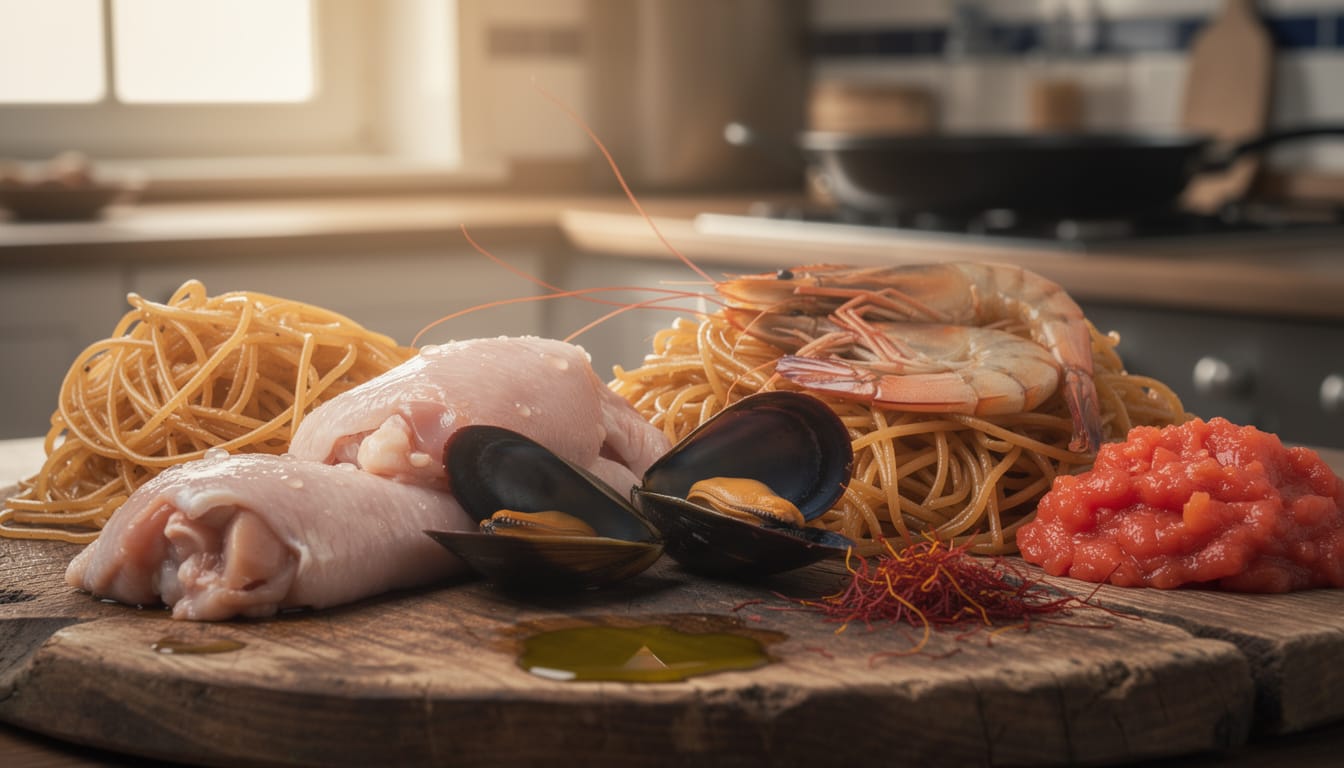 découvrez la recette authentique de la fideuà catalane au poulet et fruits de mer, un plat savoureux alliant tradition et gourmandise.