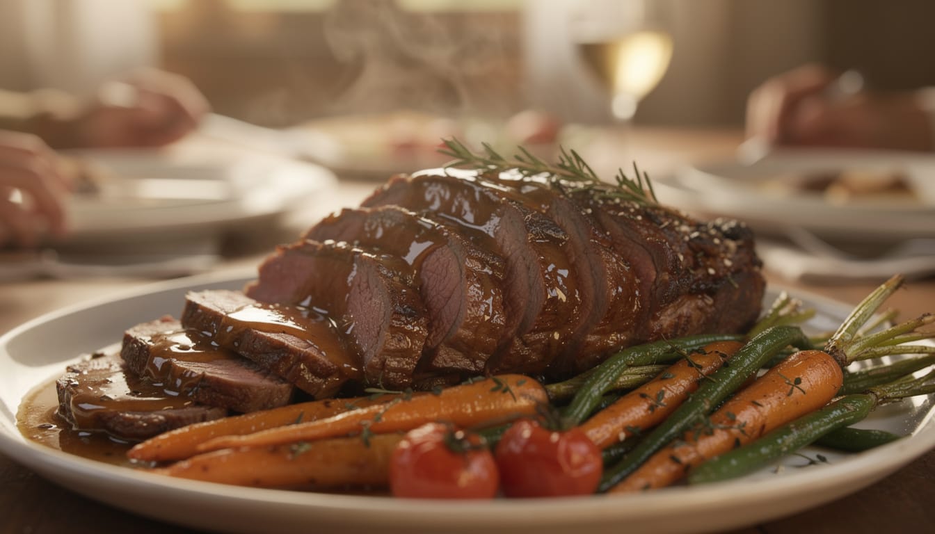 découvrez la recette simple et savoureuse du rôti de veau dans la noix, tendre et juteux, parfaitement cuit au four pour un repas gourmand.