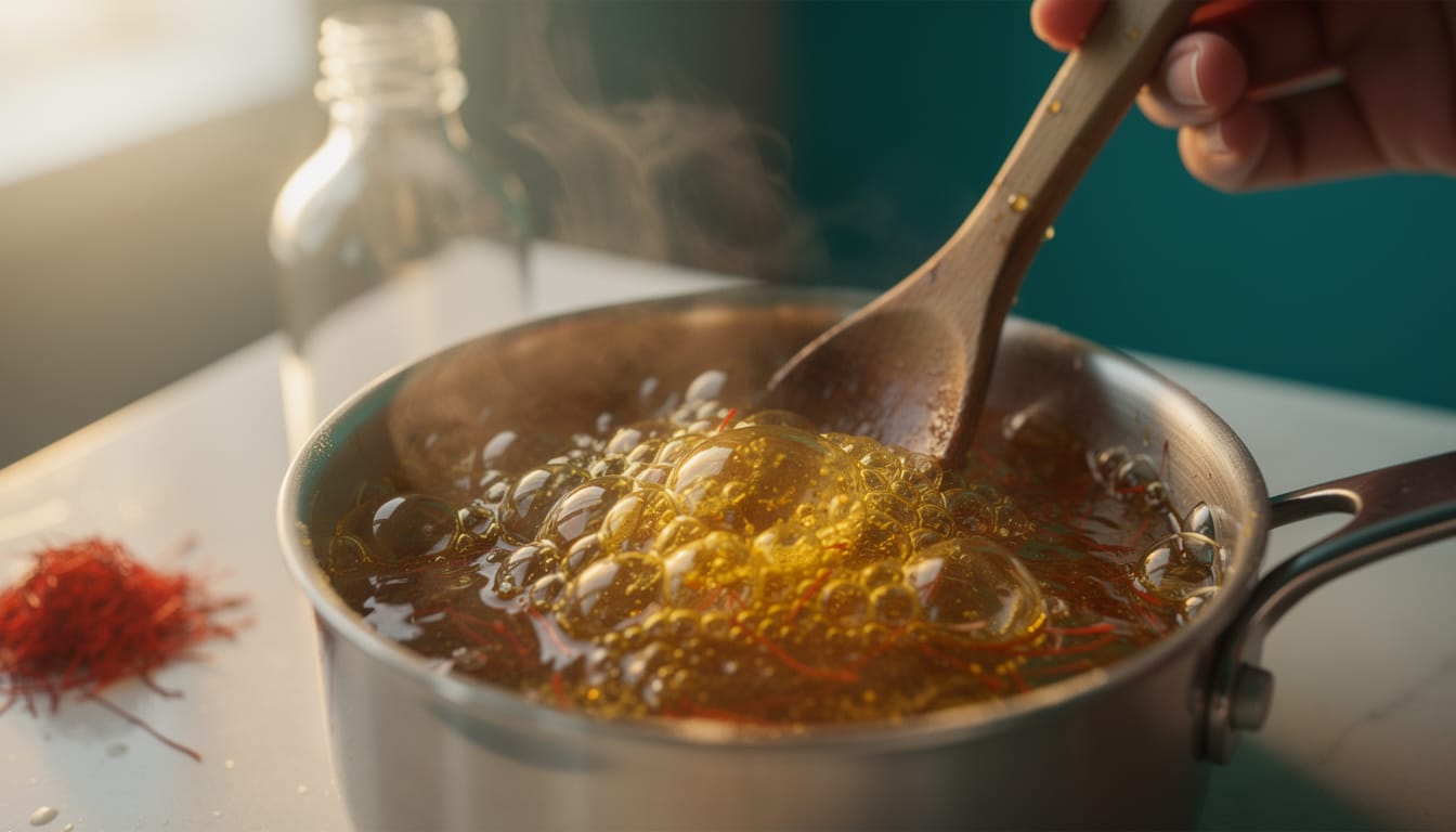 découvrez comment préparer facilement un sirop de safran maison grâce à notre recette traditionnelle en 3 étapes simples, pour un goût authentique et raffiné.