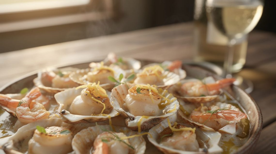 découvrez notre recette rapide et savoureuse de cassolette de fruits de mer crémeuse, prête en seulement 25 minutes pour un repas gourmand et facile à préparer.