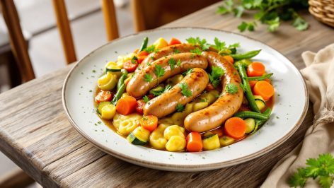 découvrez notre recette savoyarde de diots au vin blanc : un plat mijoté gourmand, fondant et facile à préparer, parfait pour savourer la tradition alpine sans effort !