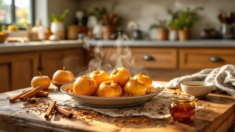 découvrez comment préparer en seulement 15 minutes de délicieuses pommes rôties fondantes au four avec cette recette ultra facile ! parfaites pour un goûter gourmand et rapide, à savourer sans modération.