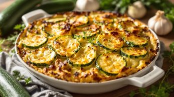 découvrez la recette surprenante du gratin de courgettes sans crème ! un ingrédient inattendu rend ce plat plus léger et tout aussi gourmand. à tester absolument pour régaler toute la famille.
