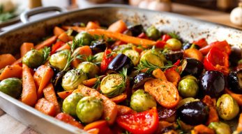 découvrez notre recette facile de poêlée de légumes d’automne au four : un plat savoureux qui se prépare en quelques minutes pour un repas sain, gourmand et sans effort !