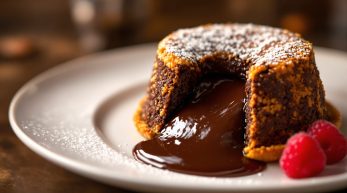 découvrez la recette facile et inratable du moelleux au chocolat au cœur coulant, prête en seulement 20 minutes. un dessert gourmand et rapide pour régaler petits et grands à coup sûr !