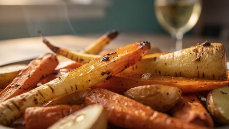 découvrez notre recette simple et savoureuse de trio de légumes rôtis au four : panais, carotte et pomme de terre, parfaits pour un accompagnement gourmand et coloré.