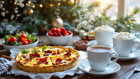 découvrez la quiche lorraine, la star des brunchs d’hiver ! facile et rapide à préparer avec une pâte du commerce, cette recette gourmande réchauffera vos repas en famille ou entre amis.