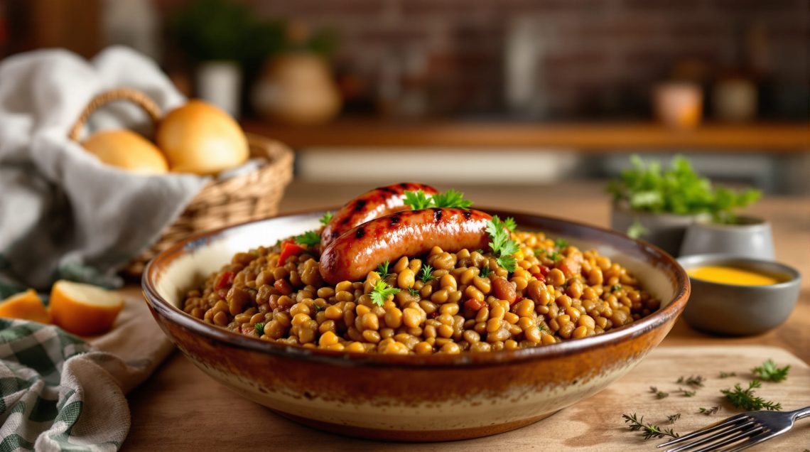 découvrez la recette réconfortante des saucisses-lentilles : un plat d’hiver complet, simple à préparer, savoureux et idéal pour se réchauffer tout en faisant le plein d’énergie.