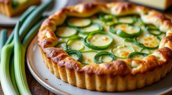 découvrez notre tarte rustique aux poireaux et comté, une recette savoureuse et simple à préparer qui plaira à toute la famille, même aux enfants. parfaite pour un repas convivial et gourmand !