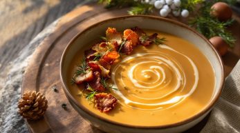 découvrez notre recette facile de velouté de châtaignes, une entrée d’hiver onctueuse et réconfortante, à savourer avec ou sans lard. idéale pour réchauffer vos repas lors des journées froides !