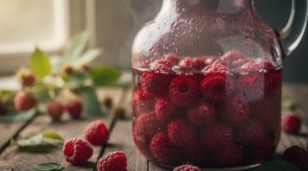 découvrez une recette simple et naturelle pour préparer un vin de framboise artisanal avec des fruits frais du jardin. profitez d'un breuvage maison savoureux et authentique.