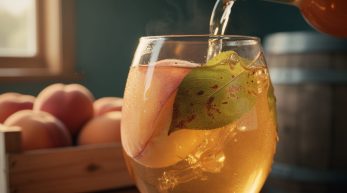 découvrez notre recette artisanale pour préparer un vin de pêche avec les feuilles en seulement 40 jours, alliant tradition et saveurs naturelles.